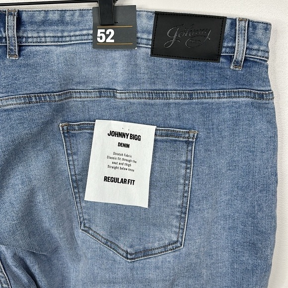 Johnny Bigg Seymour Regular Light Wash Stretch Jeans Men’s Size 52 - Picture 8 of 9